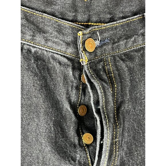 Levi Strauss & Co 501 XX Straight Fit Black Button Fly Jeans, Men's Size 38/34 - Picture 5 of 13